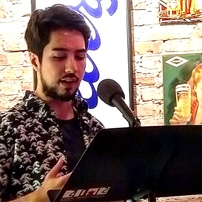 Kenji Kuramitsu reads at Tuesday Funk #129