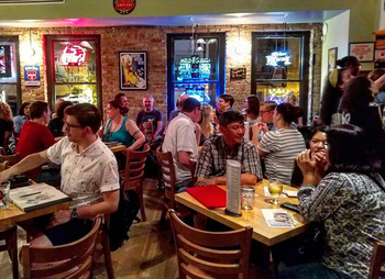 the audience at Tuesday Funk on Oct. 1, 2019 - click to view - mousewheel to zoom