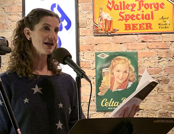 author Katey Schultz reads at Tuesday Funk  - click to view - mousewheel to zoom