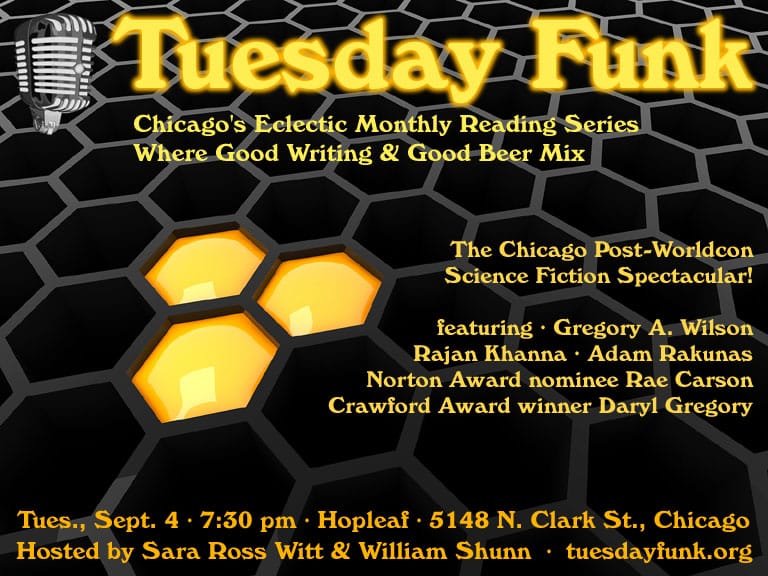 Tuesday Funk #48, "Chicago Post-Worldcon Science Fiction Spectacular": September 4, 2012